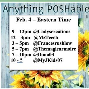 Cadyscreations is LIVE with Anything POSHable!